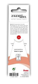 Preview: Pentel LR7 EnerGel Gel-Minen 3er Set 0,35mm - rot